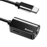 Baseus Type-C Audio Cable Adapter Type C to 3.5mm jack Audio Splitter USB C Earphone Adapter for Xiaomi Huawei P20 pro Mate 20