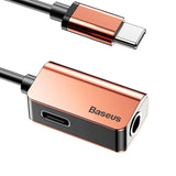 Baseus Type-C Audio Cable Adapter Type C to 3.5mm jack Audio Splitter USB C Earphone Adapter for Xiaomi Huawei P20 pro Mate 20