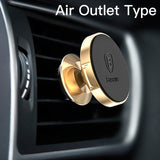 Baseus Magnetic Car Phone Holder For iPhone Samsung S9 Mobile Phone Holder Air Vent Vertical Flat Type Mount Magnet Phone Stand