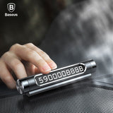 Baseus Car Temporary Parking Card Phone Holder Luminous Phone Number Plate Auto Stickers Drawer Style Car-Styling Rocker Switch