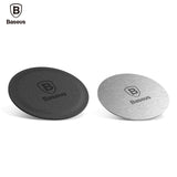 Baseus Magnetic Disk For Car Phone Holder Magnet Metal Plate & Leather Iron Sheets For Magnetic Air Vent Mount Car Holder Stand