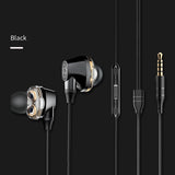 Baseus S10 Double dynamic bluetooth earphone / H10 3.5MM Wired Earphone stereo bass sound earphones with mic for mobile phone