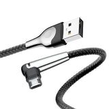 Baseus Micro USB Cable Reversible Charging with Led Lighting for Xiaomi Redmi Note 5 4x Plus Phone Chager Data Double-Side Cable