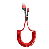 Baseus Spring USB Cable for iPhone Charger Fast Charging Data Cable USB for Car Styling Storage Wire for iPhone X 8 7 6 6s Plus