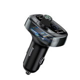 Baseus Car Charger FM Transmitter Aux Modulator Bluetooth Handsfree Car Audio MP3 Player 3.4A Fast Dual USB Mobile Phone Charger