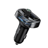 Baseus Car Charger FM Transmitter Aux Modulator Bluetooth Handsfree Car Audio MP3 Player 3.4A Fast Dual USB Mobile Phone Charger