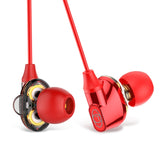 Baseus H10 Double dynamic 3.5MM Wired Earphone stereo bass sound earphones with mic for xiaomi  fone de ouvido auriculares MP3