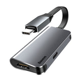Baseus 2in1 USB Type C 3.0 HUB for Type C to 4K HDMI + Type C PD 60W Flash Charger OTG HUB Converter Compatible Type-C Devices