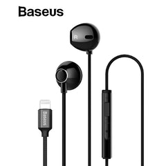 Baseus P06 Wired Stereo Earphone For iPhone X 8 7 Bass Sound Hifi Earbuds for iPhone Lightning Jack earphones With Mic for ios