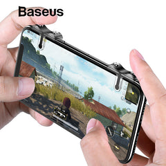 Baseus Mobile Phone Shooting Game Trigger Fire Button Aim Key Buttons L1 R1 Cell Phone Game Shooter Controller for Android IOS