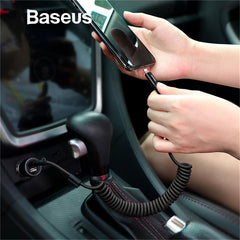 Baseus Spring USB Cable for iPhone Charger Fast Charging Data Cable USB for Car Styling Storage Wire for iPhone X 8 7 6 6s Plus