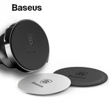 Baseus Magnetic Disk For Car Phone Holder Magnet Metal Plate & Leather Iron Sheets For Magnetic Air Vent Mount Car Holder Stand