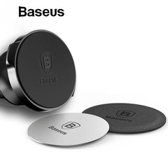 Baseus Magnetic Disk For Car Phone Holder Magnet Metal Plate & Leather Iron Sheets For Magnetic Air Vent Mount Car Holder Stand