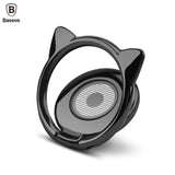 Baseus Universal Finger Ring Holder For iPhone Samsung Phone Ring Metal Mobile Phone Holder Stand for Magnetic Car Phone Holder
