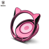Baseus Universal Finger Ring Holder For iPhone Samsung Phone Ring Metal Mobile Phone Holder Stand for Magnetic Car Phone Holder