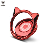Baseus Universal Finger Ring Holder For iPhone Samsung Phone Ring Metal Mobile Phone Holder Stand for Magnetic Car Phone Holder