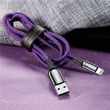 Baseus Intelligent Power Off USB Cable for iPhone x xs max Charging Cable C-Type Breathe Lighting for iPhone Charger Cable
