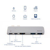 Baseus Type C USB 3.0 Adapter HUB for MacBook Pro 2016/2017/2018 Dual USB-C HUB Splitter HDMI Thunderbolt Dual USB 3.0 USB HUB