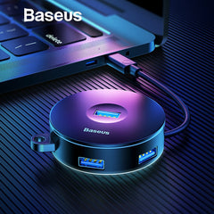 Baseus Multi USB 3.0 / Type C HUB to USB3.0 + 3 USB2.0 for Macbook Pro HUB Adapter for Huawei P20 Computer Hard Drive Accessory