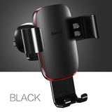 Baseus Universal Car Phone Holder For iPhone X XS Max Samsung Huawei Car Air Vent Mount Holder Metal Gravity Mobile Phone Holder