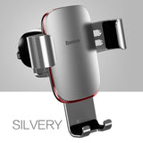 Baseus Universal Car Phone Holder For iPhone X XS Max Samsung Huawei Car Air Vent Mount Holder Metal Gravity Mobile Phone Holder