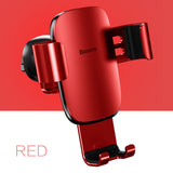 Baseus Universal Car Phone Holder For iPhone X XS Max Samsung Huawei Car Air Vent Mount Holder Metal Gravity Mobile Phone Holder