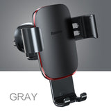 Baseus Universal Car Phone Holder For iPhone X XS Max Samsung Huawei Car Air Vent Mount Holder Metal Gravity Mobile Phone Holder