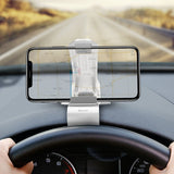Baseus Dashboard Car Phone Holder for iPhone X Adjustable Clip Mount Holder for Samsung S9 Phone Grip Mobile Phone Holder Stand