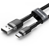 Baseus USB Type C Cable for xiaomi redmi note 7 USB-C Mobile Phone Fast Charging Type-C Cable for Samsung Galaxy S9 S8 Plus