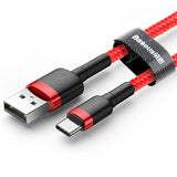 Baseus USB Type C Cable for xiaomi redmi note 7 USB-C Mobile Phone Fast Charging Type-C Cable for Samsung Galaxy S9 S8 Plus