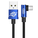 Baseus USB Type C Cable 90 Degree for xiaomi redmi note 7 USB-C Cable for samsung galaxy s9 plus Playing Game Charging USB Cable